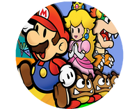 Opłatek na tort Mario Bros