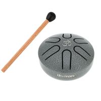 Mini S Srebrny Bęben Językowy 6 Tonów Pentatonika Thomann Tongue Drum 3"