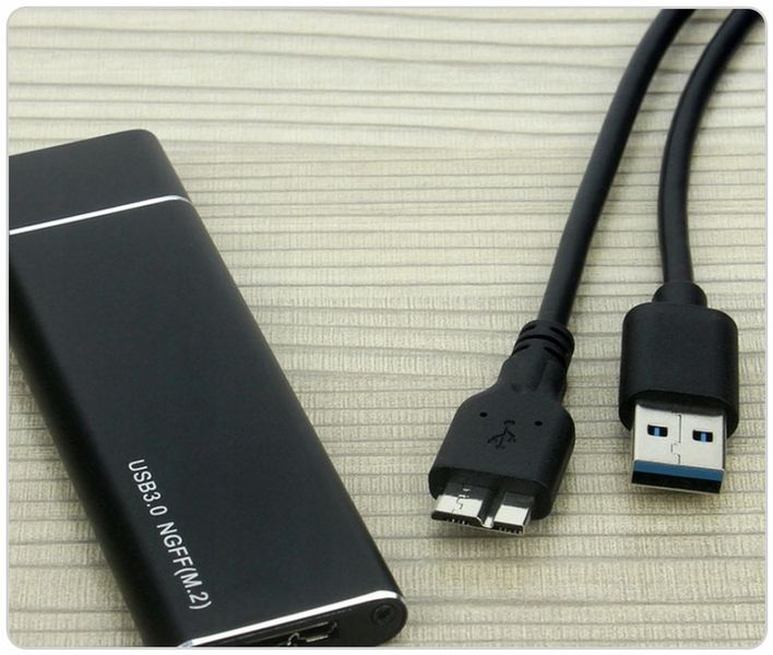 ADAPTER DYSKU SSD m.2 USB 3.0 NGFF OBUDOWA KIESZEŃ m2 SATA B KEY B M KEY zdjęcie 2