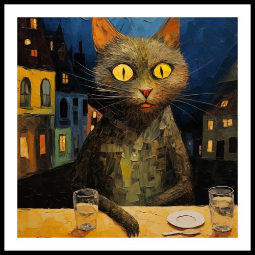 Plakat 50x50cm Nocny Obserwator na Arena.pl