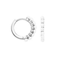 Srebrne kolczyki Staviori z perłami