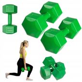 Hantle Ciężarki do Ćwiczeń Fitness Sześciokątne Zestaw 2x 5 kg Pro DrFit