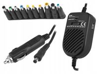 Zasilacz uniwersalny do laptopa samochodowy 80W 12V