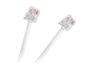 TEL0033F-20 Kabel telefon.abonencki 20m bialy