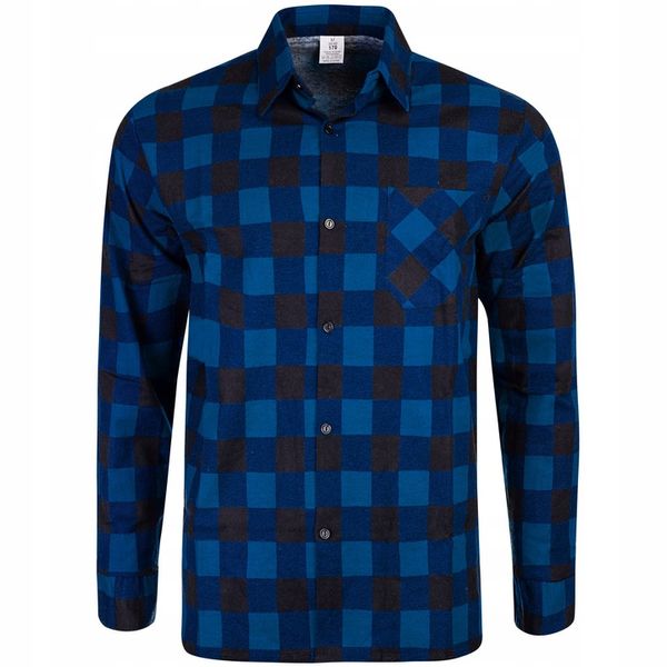 KOSZULA FLANELOWA CASUAL W KRATE MĘSKA 100% BAWEŁNA r. XL zdjęcie 1