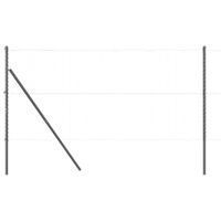 Słupek ogrodzeniowy. 52 pcs Szary 3.2 x 3.2 x 200 cm Stal