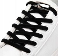 Sznurówki bez wiązania magnetic dorosłych i dzieci  F126_Czarny