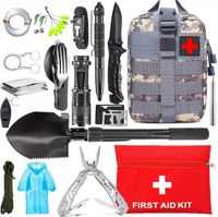 Zestaw survivalowy z torbą taktyczną + APTECZKA