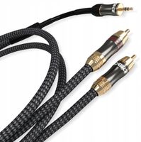 2X RICABLE MAGNUS JACK 3.5/RCA KABEL MINI JACK 3,5mm STEREO - 2 x RCA AUX 3
