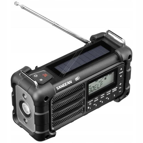 Radio FM outdoorowe DAB + SOLARNE survivalowe Bluetooth DYNAMO latarka IP55 na Arena.pl