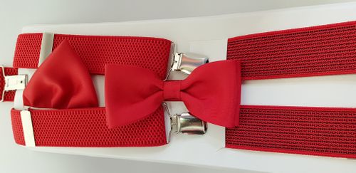 KOMPLET CZERWONE SZELKI Z MUCHĄ MUSZKĄ I POSZETKĄ na Arena.pl