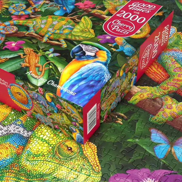 Puzzle 2000 elementów. Niesamowite kameleony 50101 zdjęcie 2