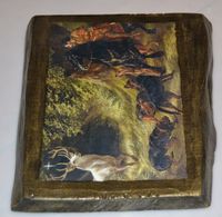 Ikona Święty Hubert patron myśliwych i leśników