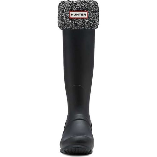 Hunter ORIGINAL TALL 6 STITCH CABLE BOOT SOCKS BLACK GREY na Arena.pl