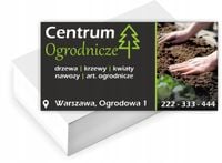 Wizytówki firmowe Foliowane 1000szt różne wzory CENTRUM OGRODNICZE
