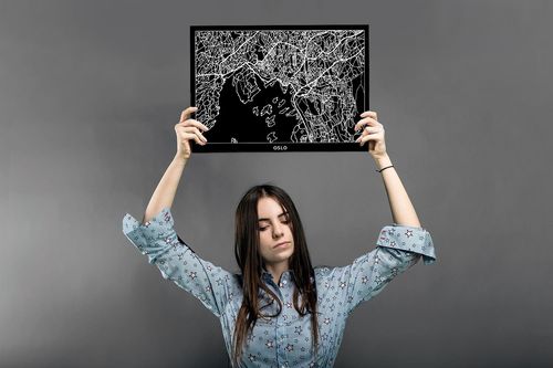 Deco Panel, Plan miasta Oslo 90x60 na Arena.pl