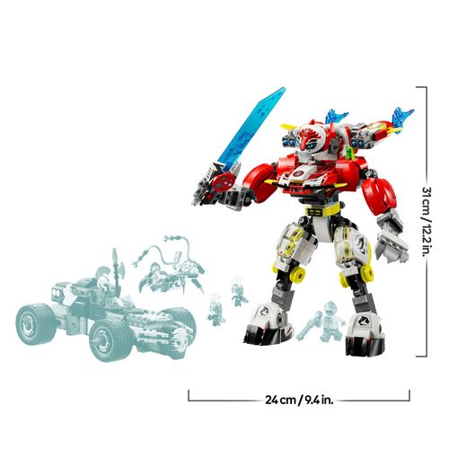LEGO Tygrysi mech Coopera i hot rod Zero 71497 na Arena.pl