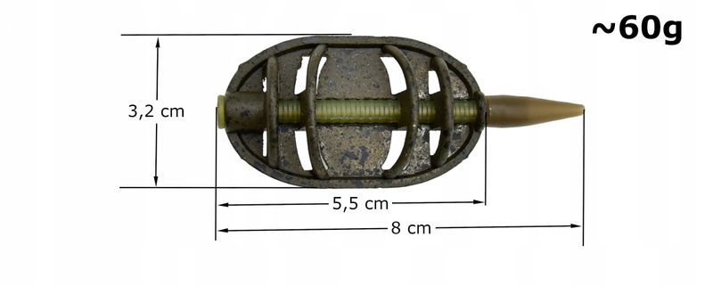KOSZYK do metody Koszyczek METHOD FEEDER Inline Dura Flat X-large 60g zdjęcie 2