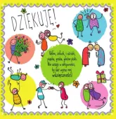 Karnet Kwadratowy Na Różne Okazje. Dziękuję!