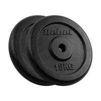 Obciążenie żeliwne zestaw 2x15kg 30kg otwór 31mm talerz klasyczny REBEL
