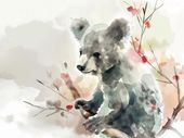 Plakat 80x60cm Akwarelowa Koala