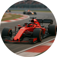 Opłatek na tort Formuła F1 McLaren Mercedes Wyścig Lamborghini Bolid