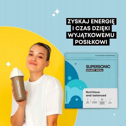 Posiłek SUPERSONIC Smart Meal WPC Zamiennik Posiłku w Proszku + KREM GRATIS na Arena.pl