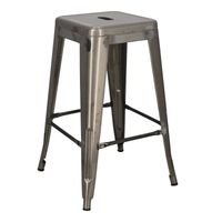 Hoker Paris 66cm metaliczny inspirowany Tolix