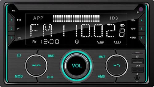 RADIO SAMOCHODOWE 2-DIN BLUETOOTH USB SD RDS LCD RGB MIKROFON PILOT ZESTAW na Arena.pl