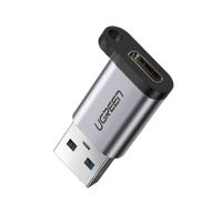 adapter przejściówka wtyczka z usb-c na usb 5gb/s szary
