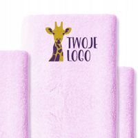 Personalizacja Haftowany ręcznik z LOGO firmy 140x70 dużo kolorów 50 sztuk