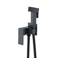 Bateria bidetowa podtynkowa WEZER PRO9B-02-BLACK