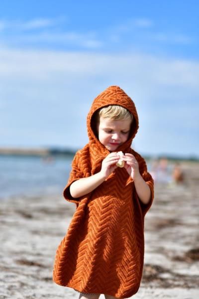 Filibabba Poncho Zigzag Rust zdjęcie 9