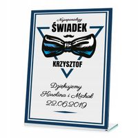 Prezent Podziękowanie dla ŚWIADKA ślub wesele statuetka pamiątka