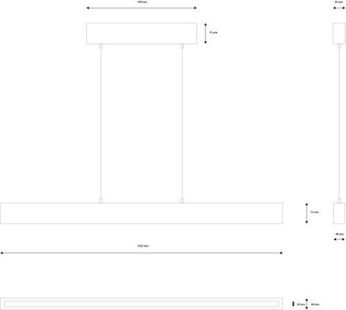 Lampa wisząca Concrete Line 162cm - LOFTLIGHT na Arena.pl