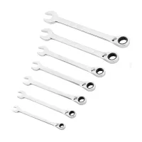 zestaw kluczy płasko-oczko.z grzechotką  fatmax, 7 szt. - s/82-848-0