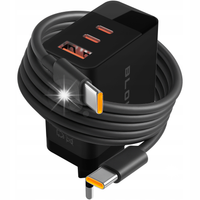 SZYBKA ŁADOWARKA SIECIOWA KOSTKA GNIAZDO USB 2x USB-C PD QC 3.0 65W GAN