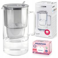 Dzbanek filtrujący szklany Aquaphor Glass Szary + Filtr Maxfor Mg Magnez