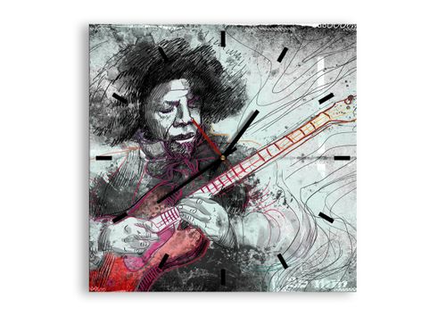 Zegar Ścienny - Gitara Muzyka  - 40X40 Cm - C3Ac40X40-2559 na Arena.pl