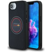 Etui Red Bull Meshed Logo and Red Ring   MagSafe do iPhone 16e granatowy