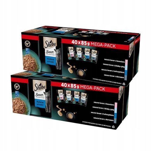 Sheba Mokra karma dla kota Rybne Smaki 80x85g na Arena.pl