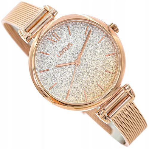 DAMSKI ZEGAREK LORUS RG232QX5 ELEGANCKI BROKATOWY BRANSOLETA MESH na Arena.pl