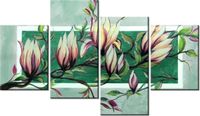 140CM 70 OBRAZ SŁODYCZ MAGNOLII ZIELENI ŚCIENNY