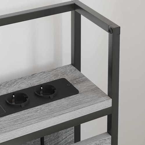 Zagłówek do przechowywania z półką Szary dąb sonoma 140 cm na Arena.pl