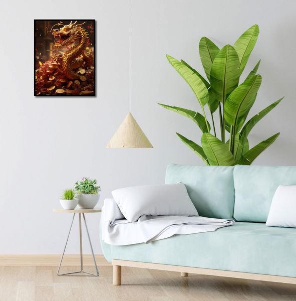 Plakat 40x50cm Smok Bogactwa zdjęcie 4