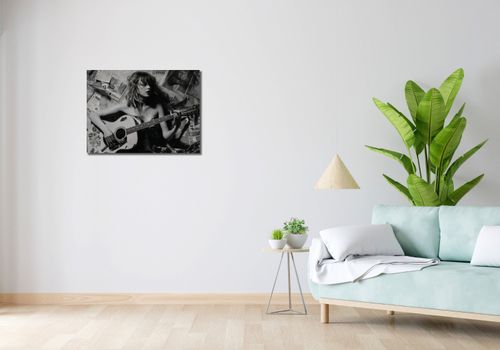 Obraz 70x50cm Młoda Gitarzystka na Arena.pl