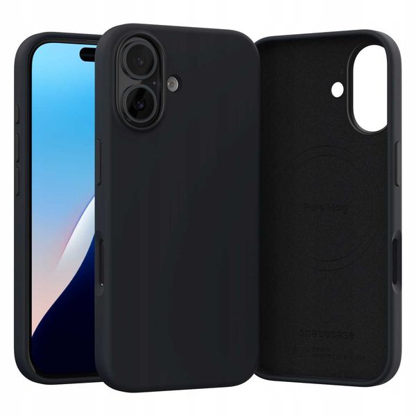 Spacecase Pure Mag Iphone 16 Black zdjęcie 9