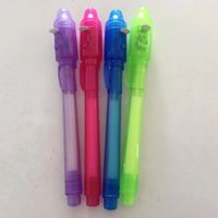 Długopis magiczny z UV światłem fioletowy 4 sztuki