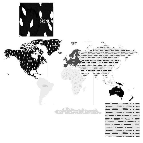 Naklejka Mapa Świata DK331 XL na Arena.pl