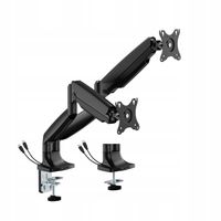 Podwójny Gazowy Uchwyt do Monitora 17-35" VVESA 32kg Porty USB Spacetronik